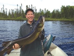 Dennis Gallaher of Eden Prairie had a great weekend of fishing in Cook County recently. He caught this massive 40-inch muskellunge. The muskellunge, or “muskie” is a relatively uncommon freshwater fish in Cook County. The muskellunge is the largest member of the pike family, Esocidae. He also caught a 35-inch muskie. Gallaher did not disclose the location of his lucky lake.