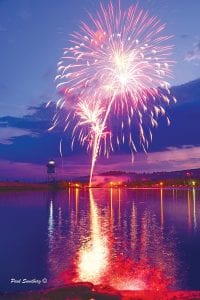 There were fireworks over Lake Superior all up and down the North Shore on Independence Day and through the weekend. Grand Marais photographer Paul Sundberg captured this bright starburst at the Grand Marais fireworks display on July 4. See more 4th of July celebration on page A3.