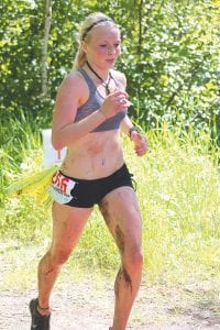 Looking fit as a fiddle, Lutsen’s Ailee Larson took first place in the women’s division of the Tofte Trek.