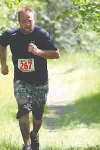 Kent-Eric Halverson of Robbinsdale, Minnesota placed first among men in the 10-K race walk.