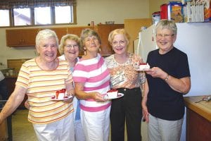 The Fisherman’s Picnic kicks off on Wednesday, July 31 with the fabulous Grand Marais Lioness fishcake dinner. There are fishcakes of course, but also delicious side dishes and desserts! The Lioness Club works really hard in preparation for and during the Wednesday night buffet, but they make it look easy—and fun. Pausing for a photo in the kitchen at the 2011 event were (L-R) Lou Goodell, Bev Denyes, Mary McElevey, Barbara Erickson and Arlene Jurek.