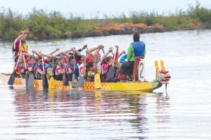 There was lots of excitement in the Grand Marais harbor on Saturday, July 27 as the 10th North Shore Dragon Boat Festival was under way. Showing great form as they head to the starting line was Team Canada.