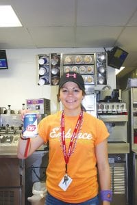 Blizzard artist Breana Peterson displays one of her wondrous creations at the Grand Marais Dairy Queen. On Thursday, August 8, a portion from every Blizzard sold at the Grand Marais location will be donated to the Children’s Miracle Network as part of the 8th annual Miracle Treat Day.