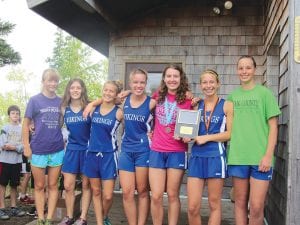 Both the boys’ and girls’ varsity cross country running teams did well at the Thursday, August 29 cross country meet at Pincushion Mountain trails. The Cook County – Two Harbors girls took the second place team trophy (L-R) Ruby Walsberg, Abigale Seipke, Matea Acero, Melanie Stoddard, Audrey Summers, Maya McHugh, Alyssa Martinson.