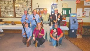 The North Shore Chapter of the Ruffed Grouse Society held its 21st annual Sportsmen’s Banquet at the American Legion on Thursday, September 5, 2013. In addition to a fine meal and an informational program on the status of the ruffed grouse, there were a number of gun raffles. The lucky winners are pictured here: (L-R, front) Jean Spry, Cindy Crawford, Gary Radloff Jr. and Jack Radloff. (L-R, back) Orvis Lunke, Neil Hansen, Paul Kelnberger, Jason Hill.