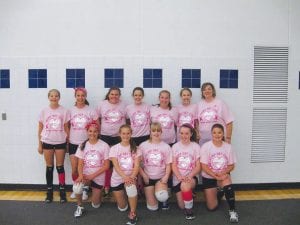 It’s been a great season for the Cook County Junior High volleyball team. The eighth-graders are (L-R, front) Hanna Borson, Bryn Soland, Kya Brazell, Jamie Johnson, Jasmine Smith. (L-R, back) Raina Ryden, Claire Sherburne, Jazzmin Blackwell, Santina McMillan, Abby Prom, Linnea Gesch, Coach Kelly Roberts.