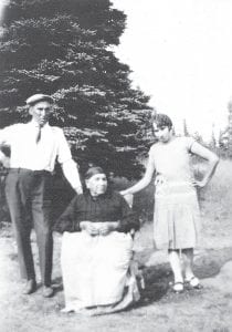 Gloria Martineau shared this wonderful old photo of her grandmother Elizabeth Anaquette Drouillard with her children Charles Drouillard and Carrie Perrault (right). Gloria said her grandmother was a full-blooded Chippewa, married to a fullblooded Frenchman. Her husband worked for the county and it was his job to make disbursements to the Chippewa people. Gloria recalls hearing that he was the first person in that job. Elizabeth Drouillard enjoyed smoking a pipe and unfortunately that led to her death. She was an invalid and one night she put the pipe in an ashtray in her bedroom where it caught the curtains on fire. Her daughter Carrie lived nearby and was able to pull her mother out of the burning house, but she died three days later.