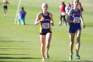 Ailee Larson (above) had a great year running cross country for St. Catherine’s cross country team. A lower back injury slowed her at the national cross country meet, but that was the only bad race for this barefoot runner from Cook County. Larson holds the 800 meter mark in track for the Vikings, running 2:18 her senior year of high school.