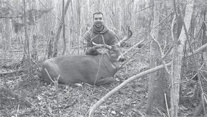 Charlie Blackwell of Grand Portage and Walker, Minn., claimed the prize for the number 1 rated buck in the state in the “Bucks over 200 Pounds” division of the Big Buck Challenge. His buck weighed in at 252.75 pounds with a 25-inch antler spread.