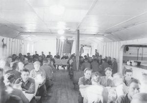 Christmas dinner, Civilian Conservation Corps style! This shows the men of the Hovland Camp 722 at Christmas dinner in 1935. Tom Spitznagle of Tait Lake shared the photo taken by his father, Joe Spitznagle. Joe was the education advisor for the camp.