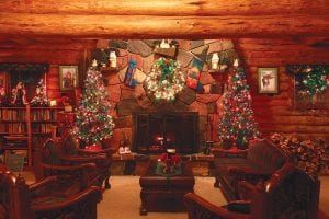 Solbakken Resort on Superior is all decked out for Christmas. The main lodge is filled with Christmas lights, trees, greens, and figurines thanks to Deb McLean and Dawn Leckenby. New owners David and Shawn Howe invite the public to come in and take a look. The decorations will be up well into January.