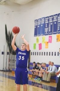 Sweet shooting Jamie Wick only scored 3 points against McGregor, but the 6’ junior forward also hauled in team-high 7 rebounds against the Mercuries.