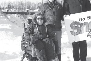 Zachary Pylychuk, wearing a bright orange winter hat “in case he gets lost in the snow,” once again served as the Easter Seals ambassador at media events in Grand Portage and Thunder Bay.