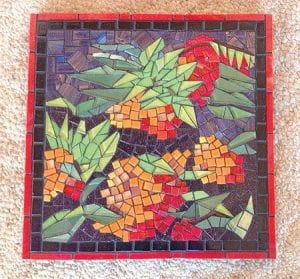 Lovely mosaics like this one will be sold to promote Art ‘Round Town at an exhibit at the Johnson Heritage Post February 14 - 17.