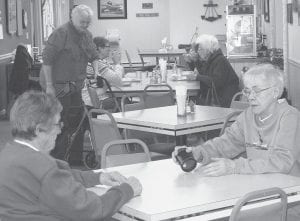 On Monday, January 27, it was -15 degrees with lots of wind, but eight brave souls ventured out for lunch at the Cook County Senior Center. Center Assistant Director Kristen Anderson said, “We will call them true Northerners!” (L-R, clockwise) Nona Smith, Betty Larsen, Geri Jensen, Sharon Hendrickson, Lu Pettijohn and Gladys Anderson. (Not pictured Steve Homa and Buddy Skinner.)