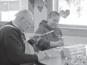 Also joining the bingo fun were Ralph Tesser and his daughter Michele.