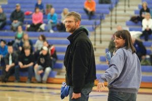 Seen either attending or helping at most Viking sporting events,Aaron and Terri Sjogren were voted Fans of the Year by the Viking’s booster club for their support of all things Vikings.