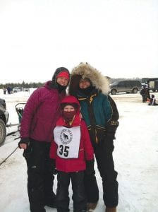 Andrea DeBoer is following in her mother, Robin Beal’s footsteps. She—and her 9-year-old daughter Taylor—participated in their first dog sled race this winter. They ran the Amarok Kennel dogs in the Winter Warrior Sled Dog Race in Little Falls, Minnesota in February.