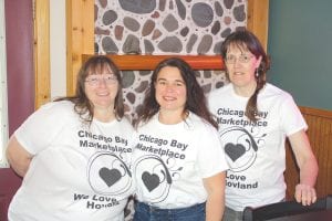 The next time you stop at Chicago Bay Marketplace for dinner or just a treat, you’ll see the return of some familiar faces. (L-R) Sandy Bockovich, Lisa Mesenbring and Julie Kean are looking forward to seeing friends and neighbors at Hovland’s meeting place.