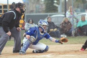 Like a quarterback of a football team, the catcher sets the tempo and calls the plays for the baseball team. Richie Furlong (above) did all of that and more for the Vikings this year.