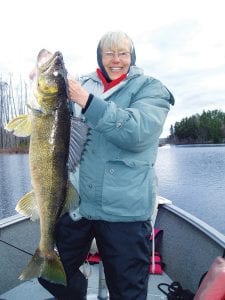 The Schei family of Loon Lake on the Gunflint Trail has experienced some fantastic fishing since fishing opener. On May 15, Sue Schei caught this impressive 29½-inch walleye, while fishing with her son, Gunflint Lodge fishing guide Jon Schei. On the same day, Jon Schei also caught a 40½-inch northern pike, and a 29- inch walleye.