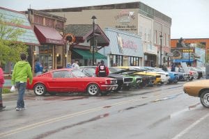 There were many beautiful cars at the Grand Marais Classic Car Show on Saturday, June 7, 2014. The number of cars was down slightly because of the rain, but enthusiasts enjoyed seeing the ones that were there. On the east end of Wisconsin Street were the muscle cars. See more classic cars on page A3.