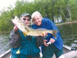 Shirley Lindgren and her very good friend Coleen Brennan, both of Lutsen, had a great day of fishing on “Unnamed Lake” in Cook County on May 30. Shirley reeled in this monster walleye, measuring 27 inches. They released the fish.