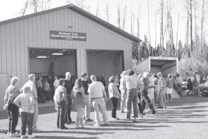 There was a huge turnout for the celebration of the completion of Gunflint Trail Fire Hall #3 on Tuesday, June 17. The improvements to the fire hall have created the Seagull Lake Community Center. This ends a multi-year construction program to provide three facilities that can now serve as fire halls, provide space for training, be used as community centers and can become incident command posts in case of emergency. The total cost of the three fire hall projects was $850,000, with over $500,000 coming from donations. The Gunflint Trail Volunteer Fire Department hosted the evening as a way to say thanks to the community for its generosity.