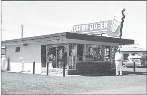 This photo from 1955 shows the original Grand Marais Dairy Queen building owned and operated by Ralph Jackson, who can be seen standing proudly in front of the building. The original Dairy Queen was located in the same place it stands today, but it did not have interior seating. No one minded going to the walk up window for their cones or malts, though. Thanks to current Dairy Queen Manager Rob Hackett, who shared this photo and who is proud to carry on the long tradition of Dairy Queen on the North Shore.