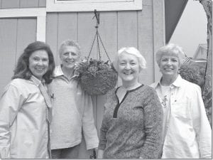 The Grand Marais Garden Club invites you to its annual flower show entitled Birds, Bees & Blossoms on Friday, July 18 from noon to 5 p.m. in the Cook County Community Center. Some of the planners of the Grand Marais show are (L-R) Helen Muth, Jan Attridge, Sally Berg and Nancy Strayer.