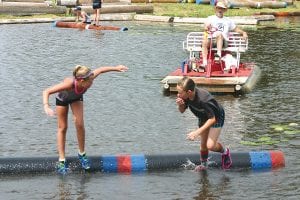 Two young ladies with super fast feet, Paige Everson (left) and her competitor went tooth-and-nail in this competition. Everson finished 5th out of 16 rollers in the U-13 age group.