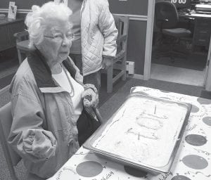 The Cook County Senior Center celebrated with Lu Pettijohn as she reached her 101st birthday. Her special day was July 13.