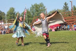 Grand Portage Rendezvous Days on Friday - Sunday, August 8-10, 2014 included events at the Grand Portage National Monument and the Traditional Powwow hosted by the Grand Portage Band of Lake Superior Chippewa. These lovely young ladies—Alexis Denny (left) and Christina James participated in the Grand Portage Princess Contest. They were among the 500-plus dancers who danced to songs by 28 drum groups throughout the weekend. See more Rendezvous Days news inside the paper.