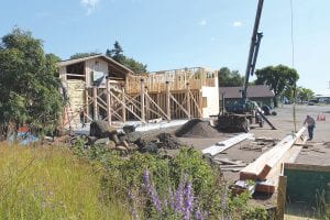 With the ground work done, carpenters have been busy adding onto the former Almost Home/Arrowhead Outdoor building that will now house the Voyageur Brewing Company (VBC), a micro-brewery that will produce craft beers and offer food to go along with growlers of beer fresh from the tap room. Three couples are involved in the enterprise, which hopes to open its doors to the public by the end of 2014. Still a mystery is what types of beer the brewery will produce—stay tuned for further updates.