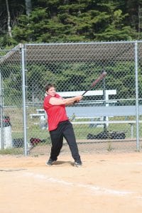 Stacey Spry of the Seasiders was the women’s MVP of the 2014 Grand Portage softball tournamnent. Her team finished third in the tournament.