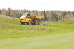 As financing for the next phase of the project gets worked out, renovation of Superior National at Lutsen golf course continues. The Cook County/Grand Marais Economic Development Authority (EDA), which operates the golf course, is pleased with the work done to date by MidAmerica Golf. At the last EDA meeting on August 12, Bob Fenwick, project manager for the EDA, said the weather has caused some delays. It is doubtful the new holes will be open in the spring of 2015 as hoped. The opening will likely be in early July 2015.