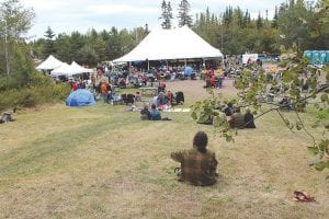 The sledding hill at the Grand Marais Recreation Park, normally quiet in the summer, comes alive on the weekend after Labor Day when WTIP Community Radio offers the Radio Waves Music Festival. This is the seventh year for the popular event which this year features over 30 bands on September 5-7.