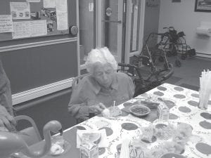 The Senior Center helped Doris Kreitlow celebrate her 95th birthday in August with a cake, refreshments and a bit of singing.