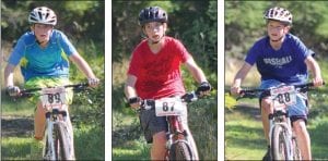 Vaughn Swindlehurst (89), Will Surbaugh (87) and Pete Sutton (88) battled it out in the 8-mile citizen race, with Surbaugh beating his two friends and Swindlehurst edging Sutton out by half the length of a tire.