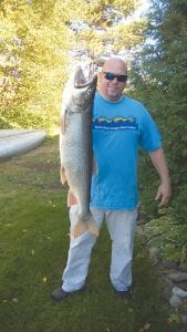 Rod Carlson had been giving the fish a break this summer—until recently when he was talked into taking his boat out and going after lake trout on Lake Superior. Carlson and Steve Larsen each caught their limit, with Carlson netting this 17-pound beauty and Larsen taking home a 12-pound lake trout. “Fishing was great. We even threw back some fish,” Rod said of his 1½-hour fishing adventure.