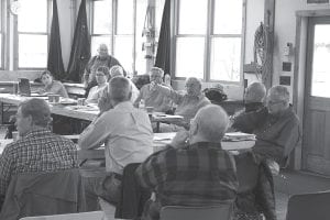 Minnesota Forest Resource Council members spent a busy day conducting a regional meeting at North House Folk School’s blue building several weeks ago. The council is made up of U.S. Forest Service and Minnesota Department of Natural Resources personal as well as city and county officials, loggers, farmers, environmental groups, and interested citizens who live in the four county Tip of the Arrowhead.