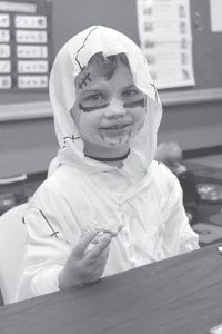 Expect games, goodies and ghouls like this happy ghost at the Birch Grove Halloween Carnival on Sunday, October 26 fro 2 – 4 p.m.