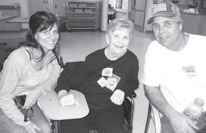 The Brazells had a good time together at the Halloween Dance featuring Portage last weekend. (L-R) Dee, Nancy and Mickey Brazell.