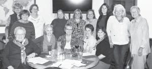 Attending the first night time meeting of the Grand Marais Lioness Club were (L-R, seated) Nancy Waver, Heidi Doo-Kirk, Brenda Miller, Sherri Bichel, Jean Spry. (L-R, standing) Judy Renkiewicz, Ingrid Bradford (guest), Rosealee Shafer, Kathy Waver, Virginia Palmer, Michelle Korst, Kathy Gray Anderson, Ruthanne Hedstrom-Voss, Thelma Hedstrom. The Lioness Club would love to have you join them.