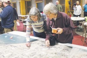 There was a light meal and then serious discussion about possible changes to the Highway 61 corridor through Grand Marais. About 60 community members gathered for the latest Highway 61 redesign meeting.