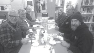 Lunch at Birch Grove Community Center is enjoyed by many. A few recent lunch attendees were Skip Lamb, Nancy and John Koloski, LaVonne Anderson, Edward Taylor, Tim Lamb.