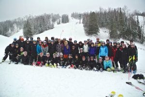 A large group of racers and coaches from Cook County, Forest Lake and Thunder Bay took advantage of the great conditions at Lutsen Mountains recently with a scrimmage.