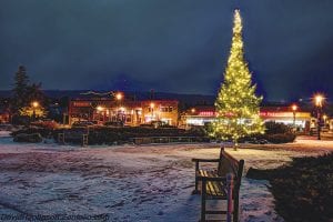 A last look at Christmas. Before long the holiday lights will be taken down and the county will be decorated only by the ice and snow of winter.