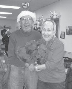 Walt Mianowski and Jean Perkins were “Santa’s Helpers” for the Holiday Party.