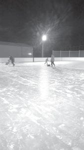 On the 1st and 3rd Friday of each month, the Birch Grove Community Center hosts a movie night and skating. Everyone is invited, if only to watch from the comfort of the warming house.